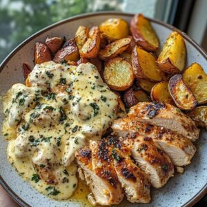 Kana aurajuustoperunoilla